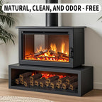 Fire Logs Fireplace Logs - Compressed Natural Bamboo Logs Fires tarter Bamboo Fire Log for Campfire, Fireplace, Wood Stove, Fire Pit, Indoor & Outdoor Pack of 4/2-Hour Burn