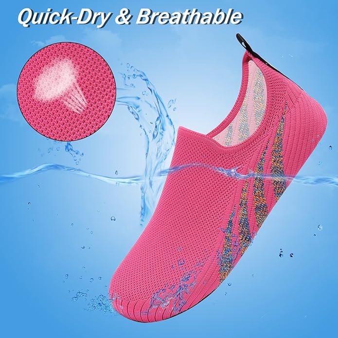 ANLUKE Womens Mens Water Shoes Barefoot Quick-Dry Aqua Socks for Beach Swim Surf Water Sport