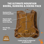 Orange Mud Endurance Pack V3.0 Running Vest – 2L Hydration Backpack for Trail Running, Hiking & Cycling – Lightweight, Breathable Mesh, Gear Pockets, Trekking Pole Loops