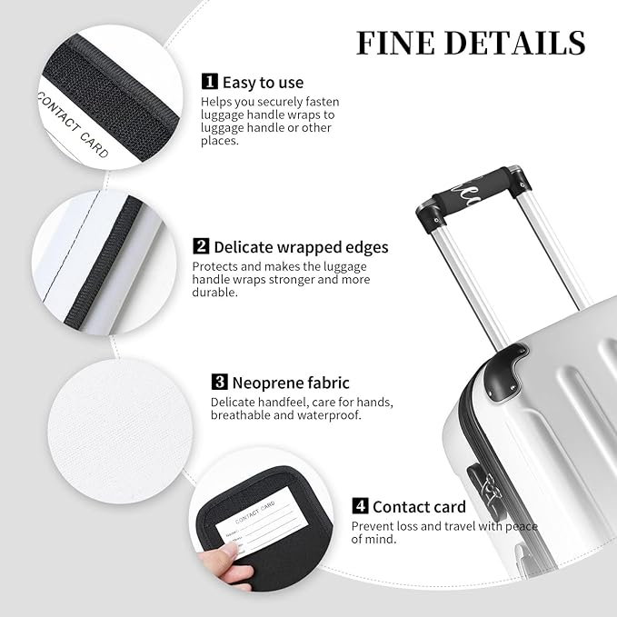 2 Pack Get Naked Bathroom Fun - get Naked Grey and White Luggage Handle Wraps Suitcase Tags Identifiers for Travel Accessories