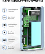 SinKeu 24000mAh Portable Charger Power Bank, 88Wh Portable Power Bank with AC Outlet, QC 3.0 USB/USB-C, DC Output, Led Flashlight, Portable Battery Charger for Home Camping Travel Power Backup