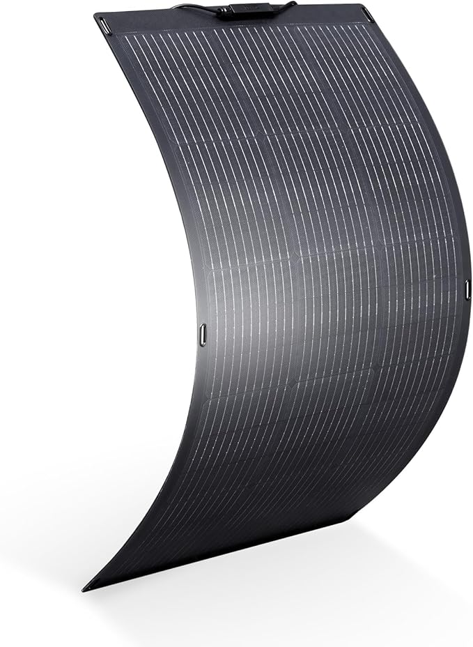 ALLPOWERS 100W Portable Solar Panel, SF100 Flexible Solar Panel, 24V Monocrystalline Solar Kit, 25% High Efficiency, IP68, for Power Station, Phones, Rooftops, Outdoor Camping and RVs