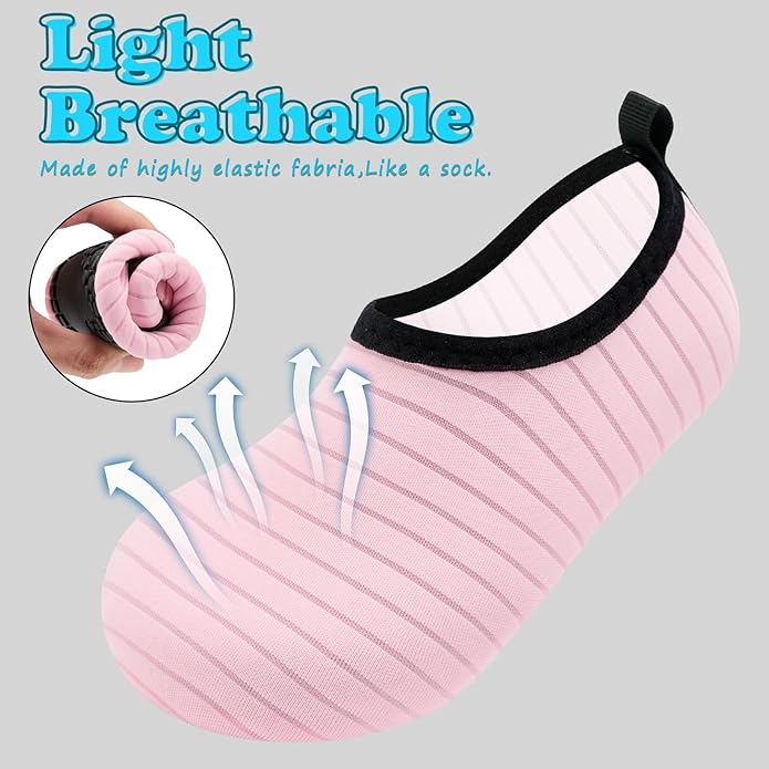 Deevike Kids Water Shoes Boys Grils Barefoot Quick Dry Aqua Socks Beach Shoes for Toddler Sports Swim Surf Outdoor Walking