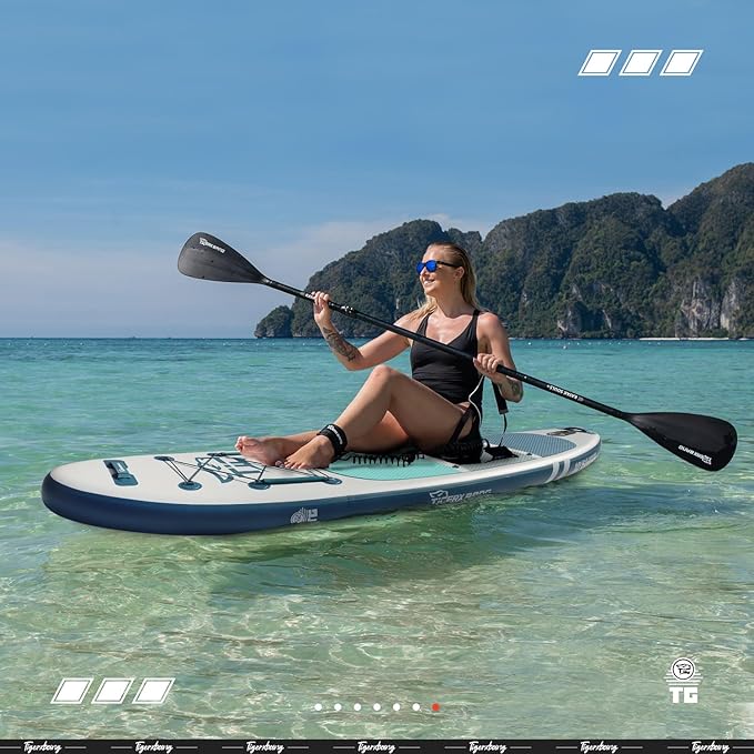 Inflatable Paddle Board with Premium SUP Board Accessories, Allround Paddle Boards for Adults/Kids,Stand Up Paddle Board Defender Collection