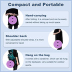 ALEVMOOM 2025 Upgraded 18.1" Collapsible Stool with Cushion & Carry Bag, 600lbs Max Weight Portable Telescoping Stool, More Sturdy Lightweight Retractable Seat Folding Chair for Camping & Outdoors