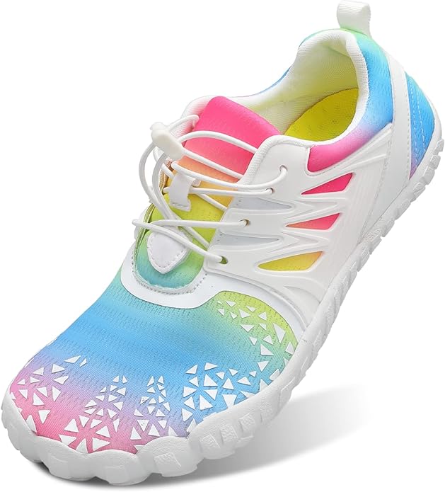 L-RUN Barefoot Water Shoes Women Mens Aqua Sock Athletic Hiking Water Sports Shoes for Swim Beach Pool Sand Diving Walking