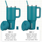 BJPKPK 30 oz Insulated Tumbler With Lid And Straw Stainless Steel Tumblers Cup With Handle For Women And Men,Laguna
