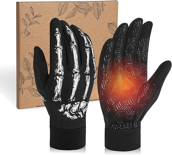 RIGWARL Upgraded Plush Gloves for Cold Weather, Women Men Winter Gloves for Late Fall and Early Winter, Warm Running Gifts