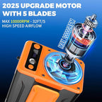 Portable Waist Fan Rechargeable, 10000mAh Personal Shirt Fans, 4 Speeds 10000RPM Clip Belt Fan, Hands-Free Neck Fan for Camping, Jobsite, Outdoor Work - Up to 48H Cooling