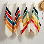 Loon & Lake Luxury Oversized Beach Towels - Retro Stripes| Oversized 40" x 70" | Crafted from 100% Combed Cotton | Ultra Plush & Super Soft | Retro Collection 1969