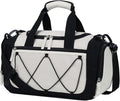 Vorspack Gym Bag for Women - 15 Inches Small Duffle Bag for Travel Lightweight Duffel Bag Personal Item Travel Bag Weekender Bag for Travel Sports Gym - Beige