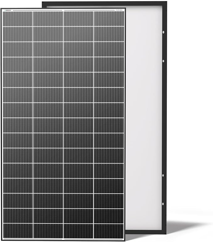 Renogy Solar Panels 640 Watts 18BB N-Type Solar Panel 12 24 Volts Monocrystalline 2PCS 320W On/Off Grid Solar Setup Over 400 Watt Solar Panel 25% Cell Efficiency for Homes Rooftop RV Boat Black