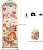 Axolotl Unicorn Sleeping Bag for Kids Boys Girls–Lightweight Warm Cold Weather Sleeping Bags,Waterproof Portable Sleeping Bag with Compression Sack for Camping Backpacking Outdoor Indoor