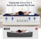 Air Mattress Twin with Built-in Pump, Blow Up Mattress with Soft Flocked Top, Leakproof Inflatable Mattress, Foldable Waterproof Air Bed for Home, Guests, Camping, with Storage Bag