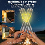 2 in 1 LED Camping Lantern, 2500mAh Rechargeable Camping Light, 6 Modes Outdoor Flashlight Lantern Portable, Waterproof Zoomable Tent Light for Emergency, Hiking, Hurricane, Power Outages