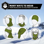 ROCKBROS Cold Weather Balaclava Ski Mask for Men Windproof Thermal Winter Scarf Mask Women Neck Warmer Hood for Cycling