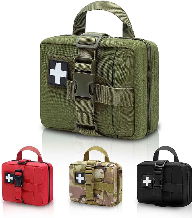 Upgrade Molle Rip Away Ifak Pouch, Tactical Small Belt First Aid Pouch Medical Utility EMT Pouch Only