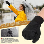 Pixel Panda Winter Gloves for Men Women Warm Touchscreen Gloves for Cold Weather Thin Water-Resistant Windproof Non-Slip Gloves for Cycling, Driving, Running, Hiking