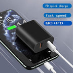3 Pack USB C Charger Block,20W USB-C & USB-A Port Charger，for i Phone 17/16/15/14/13/12/11/X/8, i Pad and More
