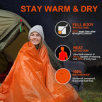 Emergency Blankets for Survival, 2-Pack/4-Pack Space Blankets, Gigantic & Extremely Thick Mylar Blankets, Suitable for Outdoor Survival, Camping, and Hiking