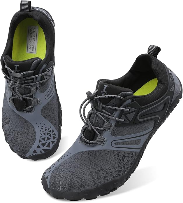 L-RUN Barefoot Water Shoes Women Mens Aqua Sock Athletic Hiking Water Sports Shoes for Swim Beach Pool Sand Diving Walking