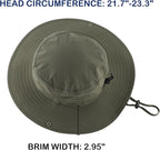 Connectyle Sun Hat for Men Women Outdoor UV Protection Safari Hat for Fishing Hiking Gardening Breathable Cowboy Hat UPF50