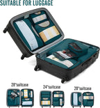 Veken 8 Set Packing Cubes for Travel Essentials, Suitcase Organizer Bags in 4 Sizes, Carry-On Luggage Accessories with Large Laundry & Hanging Toiletry Bag, Must-Have for Airplane, Road Trip & Camping