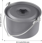 MyLifeUNIT Camping Pot Cookware, Portable Cooking Pot for Outdoor Camping Hiking, 5-Quart