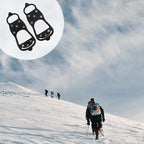 2 Pairs Non Slip Gripper Spike Ice Traction Cleats Walk Traction Cleat Durable Ice Snow Grips for Shoes, Boot with 8 Steel Studs Crampons
