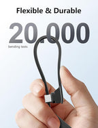 Portable Charger Power Bank with Built in Cable and AC Wall Plug, 10000mAh Fast USB C Phone Charger, Slim Thin Mini Power Bank Charging Battery Pack