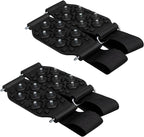 Mid-Sole Snow Traction Cleats for Shoes and Boots - 7 Studs Ice Grippers with Adjustable Straps - Walking on Snow and Ice - Women & Men