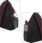 MOSISO Sling Backpack Travel Hiking Daypack, Crossbody Convertible Sling Bag with Front Pocket One Shoulder Chest Bag