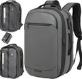 Vacuum Seal Travel Backpack 45L with Pump - Expandable Air Compression System, Water-Resistant Business TSA Lock, Laptop Backpack, Carry-On Suitcase Luggage, Gifts for Men