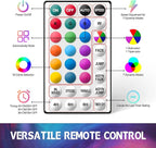 Kayak Glow Lights Kit, LED Glowing Rope Lights for Paddle Boards, Battery Operated Boat Lights with Remote Control, 17 Colors 7 Flashing Modes RGB Color Changing, Kayak Accessories (21ft)