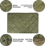 LOOGU Camo Blanket Waterproof Insulation Poncho Liner for Outdoor Camping, Hiking, Hunting, Survival, Backpacking, Picnicking