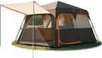 KTT Instant Tent 6 Person(B),Large Family Cabin Tents,Automatic Tent Build Quickly in 60S,2 Rooms,2 Top Windows,3 Doors and 3 Windows with Mesh,Waterproof,Big Tents for Outdoor,Picnic,Camping.