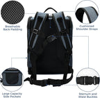 Apollo Walker Dog & Cat Carrier Backpack for 4-18lb Pets - Ventilated Safe Design with Padded Back Support, Breathable Mesh Pet Backpack for Hiking, Travel, Outdoor (Navy)