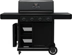 Char-Broil Pro Series with Amplifire Infrared Technology 4-Burner Propane Gas Grill and Griddle Cabinet, Black 463279224