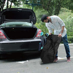 COOLBEBE 36-Inch Large Travel Duffle Bag, 100L Heavy Duty Luggage for Sports Equipment, Camping & Moving, Water Resistant, Black