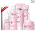 LAIKOU Skin Care Set, Skin Care Routine Kit for Women, Teen Face Care Kit Girls, Skincare Gift Set with Cleanser, Toner, Serum, Eye Cream, Face Cream 5pcs Mother's Day Christmas Birthday Daughter Wife