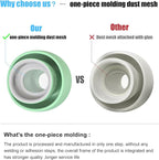 3 Pairs Replacement Ear Tips for AirPods Pro 1st & 2nd Generation with Noise Reduction Hole, Silicone Ear Tips for AirPods Pro with Portable Storage Box and Fits in Charging Case(Medium, Mint Green)
