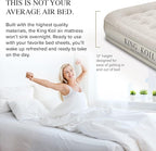 King Koil Luxury Twin Air Mattress with Built-in High-Speed Pump for Home, Guests & Camping - Twin Size Premium Double High Inflatable Blow Up Mattress