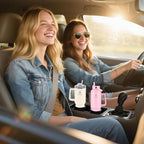 40 oz Tumbler with Handle and Straw or Convert to 40 oz Insulated Water Bottle Fits in Cup Holder. Stainless Steel Metal Water Flask with 2 Lids for Travel,Camping,Gym Sports Coffee Mug Thermal Cup