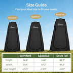 Wolfwise Pop Up Shower Tent, Portable Instant Changing Tent with Ventilation Window & Carry Bag, Privacy Bathroom Toilet for Beach, Camping & Outdoor, Width 47 ", Height 83 ", Black