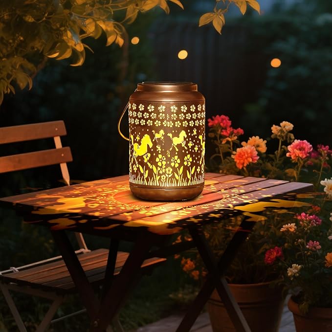 Horse Solar Lantern Outdoor Horse Decor Garden Decor Waterproof Decor Light Hanging Solar Lights Yard Decor, Gifts for Women Gifts for Mom Gifts for Grandma Horse Gifts