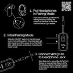 AirFly Pro 2 Deluxe – Bluetooth Adapter for Airplane, Pair 2 AirPods or Wireless Headphones – 3.5mm AUX Bluetooth Transmitter/Receiver for Cars, Boats, Treadmills, TVs – Airplane Travel Essentials
