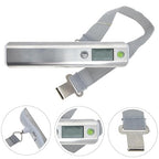 Digital Luggage Weight Scale with Tape Measure 50kg Portable Handheld Electronic Travel Suitcase Weighing Scale for Accurate Luggage Weight Monitoring