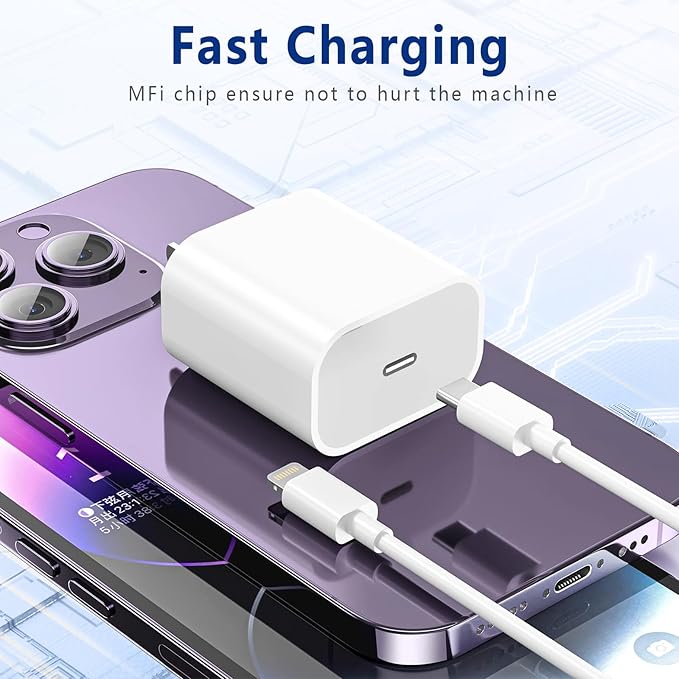USB C to Lightning Cable 3FT [Apple MFi Certified] iPhone Fast Charger Type C to Lightning Cable for iPhone 14 13 12 11 Pro Max Xr Xs 8 7 6 Plus SE (2Pack)