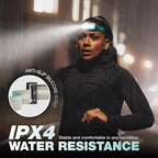 Mossy Oak 600 Lumens Rechargeable Headlamp, Lightweight LED Headlight with White & Red Light, Waterproof Head Lamp with Non-Slip Band, Dimmable & Memory Function for Camping, Running, Hiking, Outdoor