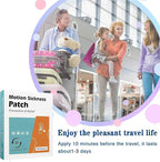 20 Count Motion Sickness Patches - Fast Acting Relieves Dizziness from Seasickness and carsickness, Suit for Car and Boat Rides, Cruise and Airplane Travel Patches